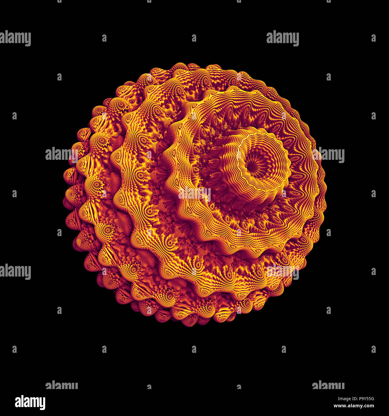Una illustrazione di una bella 3d grafico di Fractal Foto Stock