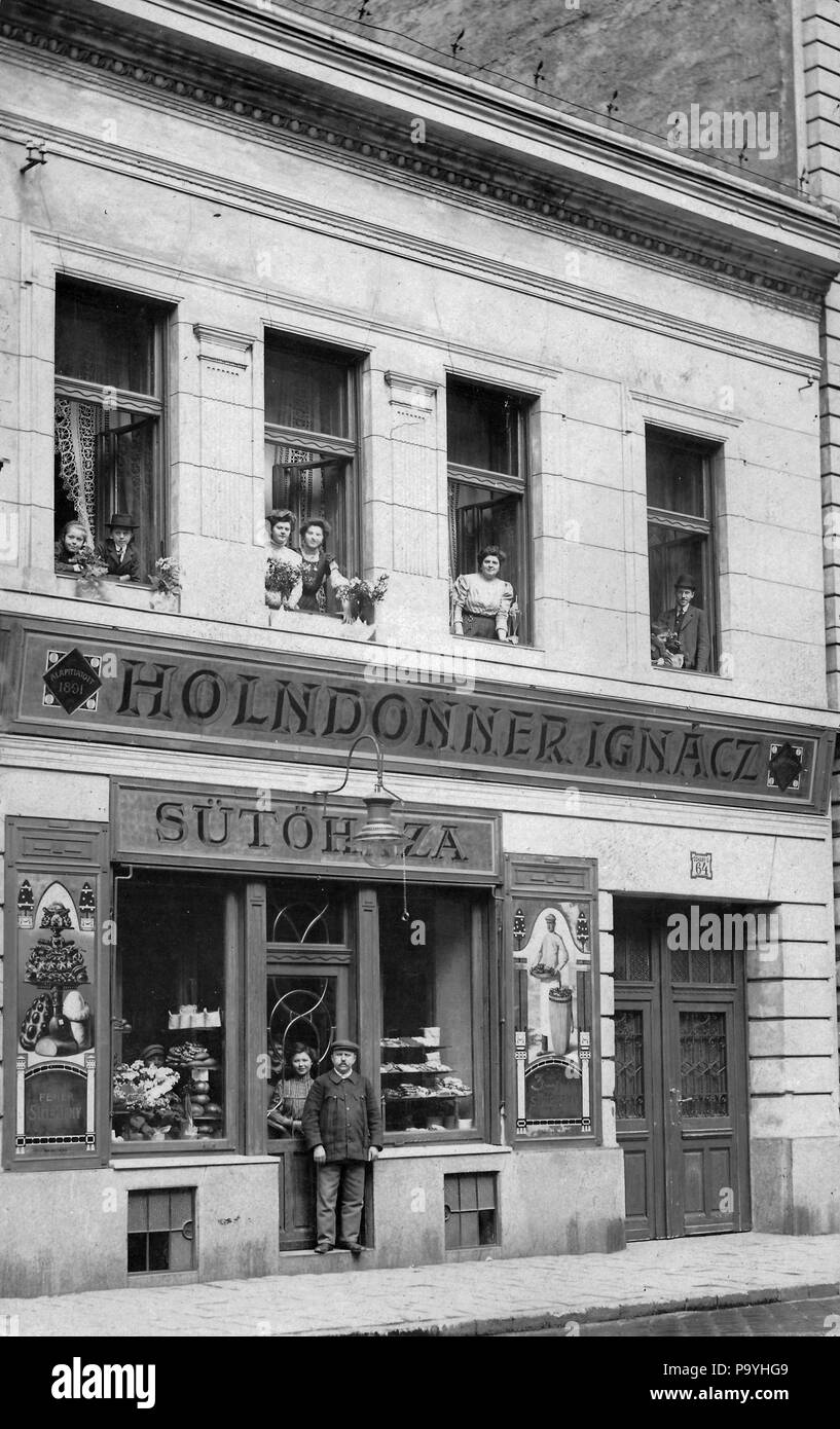 583 Dohány utca 64. Fortepan 19542 Foto Stock