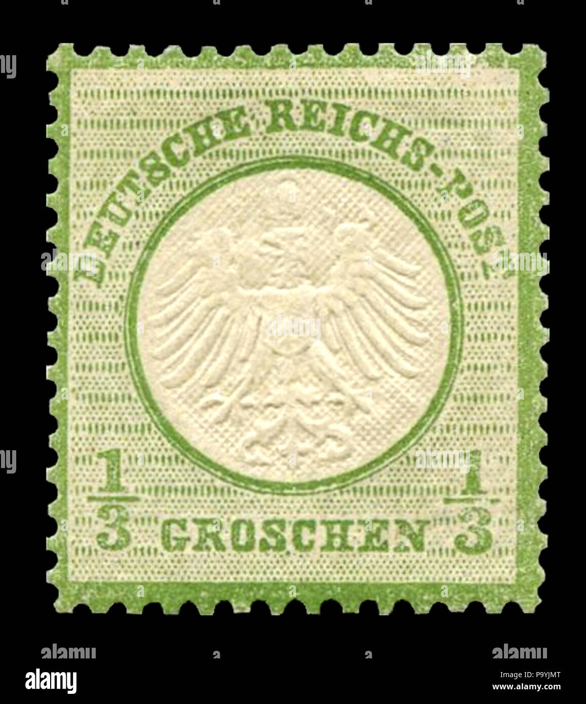 587 DR 1872 2 kl Brustschild 1-3 Groschen Foto Stock
