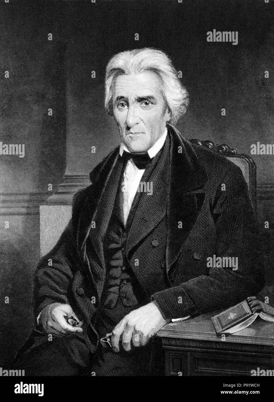 Ritratto Andrew Jackson 1767 - 1845 AMERICAN PRESIDENTE GENERALE BATTAGLIA DI NEW ORLEANS LA GUERRA 1812 TENNESSEE DEMOCRAT umile uomo - Q48607 CPC001 HARS uomo di mezza età il contatto visivo NORTH AMERICAN 1812 personalità TN ORLEANS FAMOSA LEADERSHIP ANDREW OCCUPAZIONI POLITICA PRESIDENTI SOUTHERN 7TH 1767 Eremo 1845 conflitti democratici umile personalità TENNESSEE combattendo in bianco e nero persona famosa HAR001 Jackson in vecchio stile Foto Stock