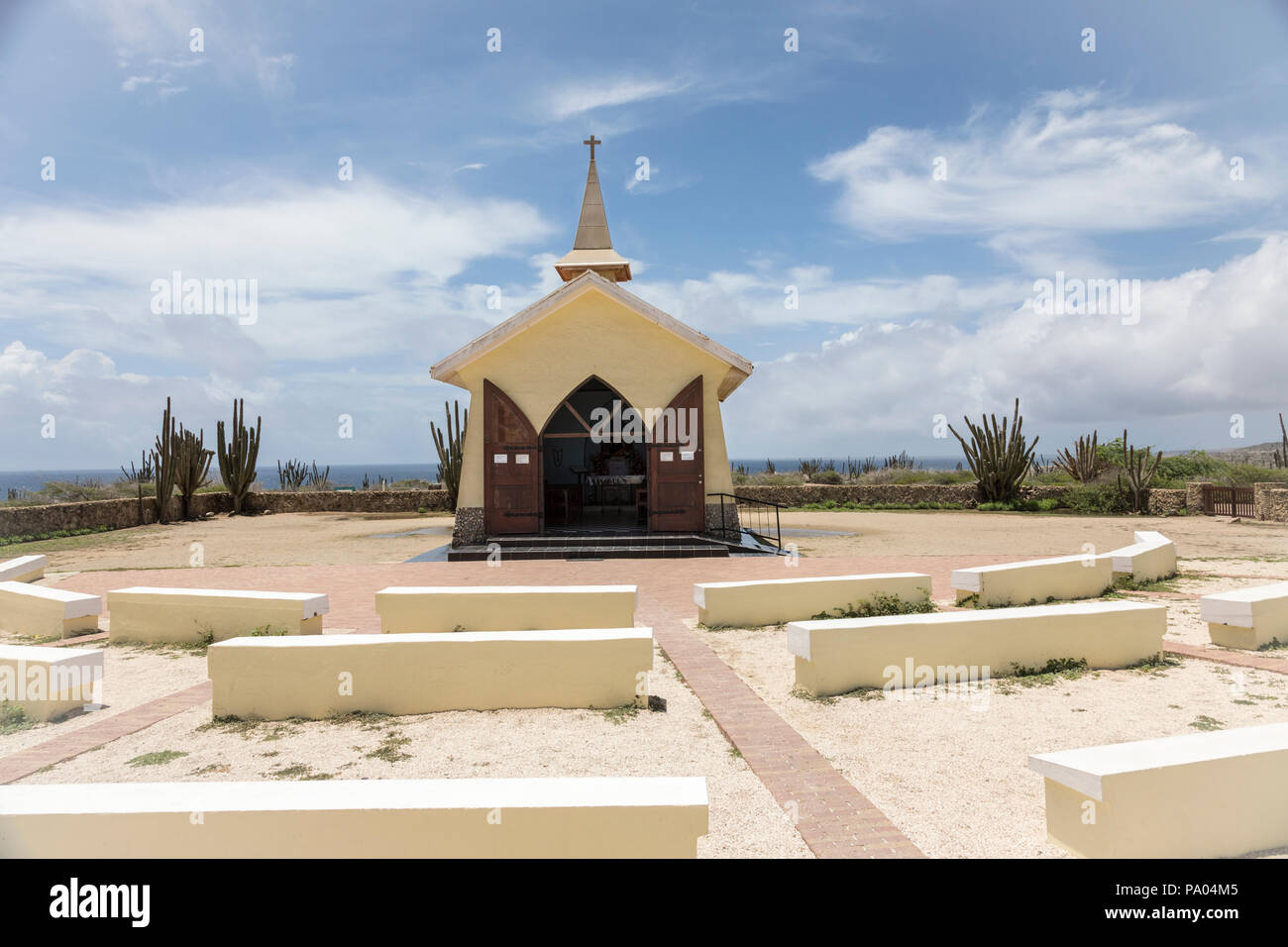 Cappella di Alto Vista, Aruba, dei Caraibi Foto Stock
