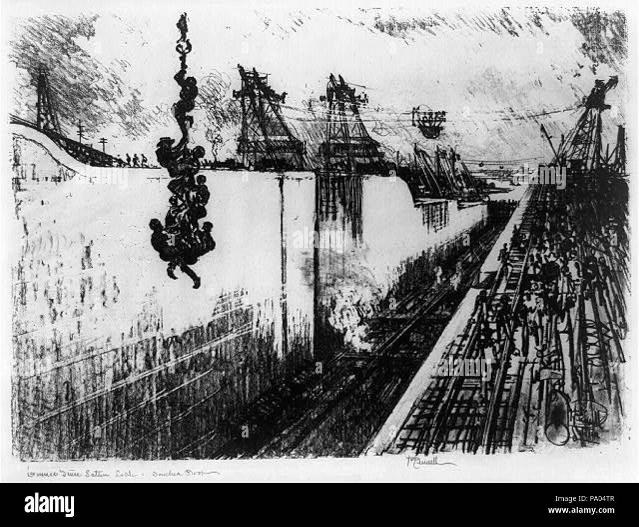 573 il tempo della cena serrature Gatun 3A07009R Foto Stock