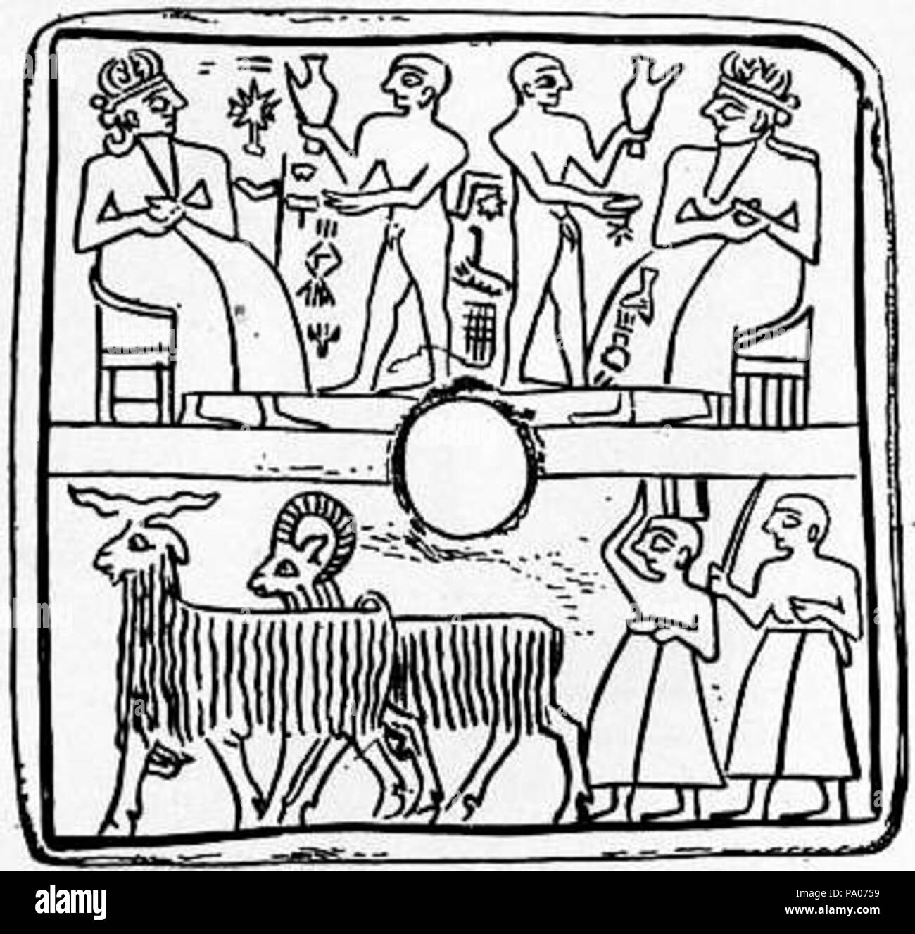 602 EB1911 Costume Fig. 3.-vecchio costume babilonese Foto Stock