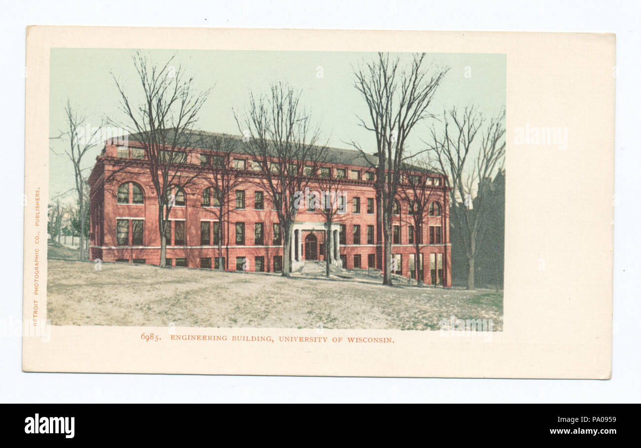 620 Edificio di Ingegneria, Università del Wisconsin, Madison, Wisc (NYPL b12647398-63167) Foto Stock