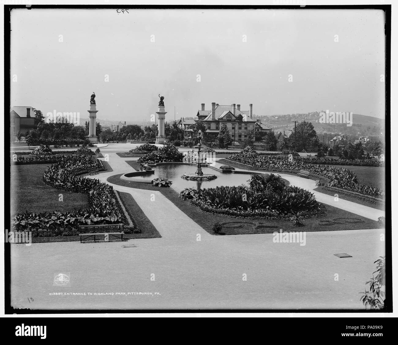 623 Entrata di Highland Park, Pittsburgh, Pa. (det.4A09240) Foto Stock