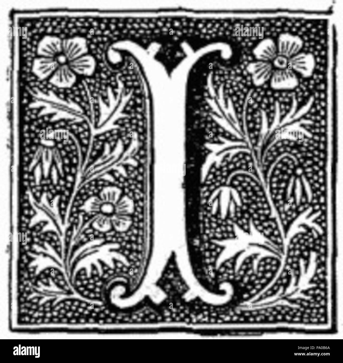 639 Fancy lettera I immagine Foto Stock