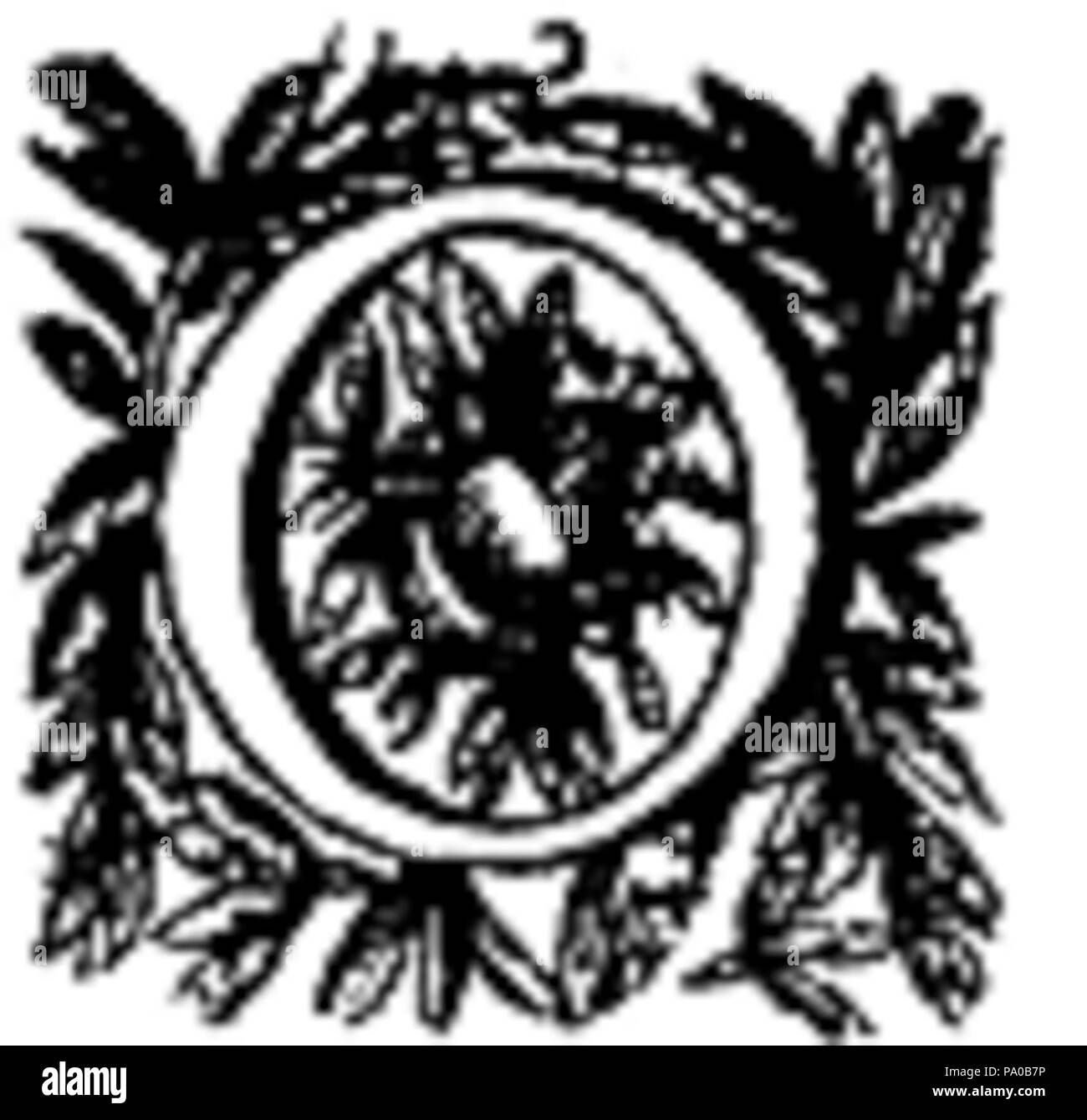 639 Fancy lettera O - Vacanza Flair Foto Stock