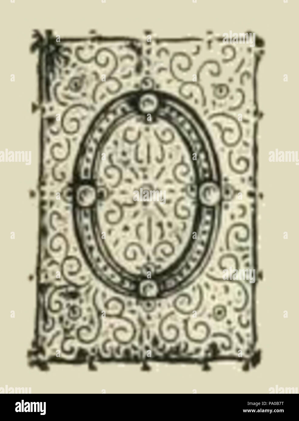 639 Fancy lettera O DISEGNO Foto Stock