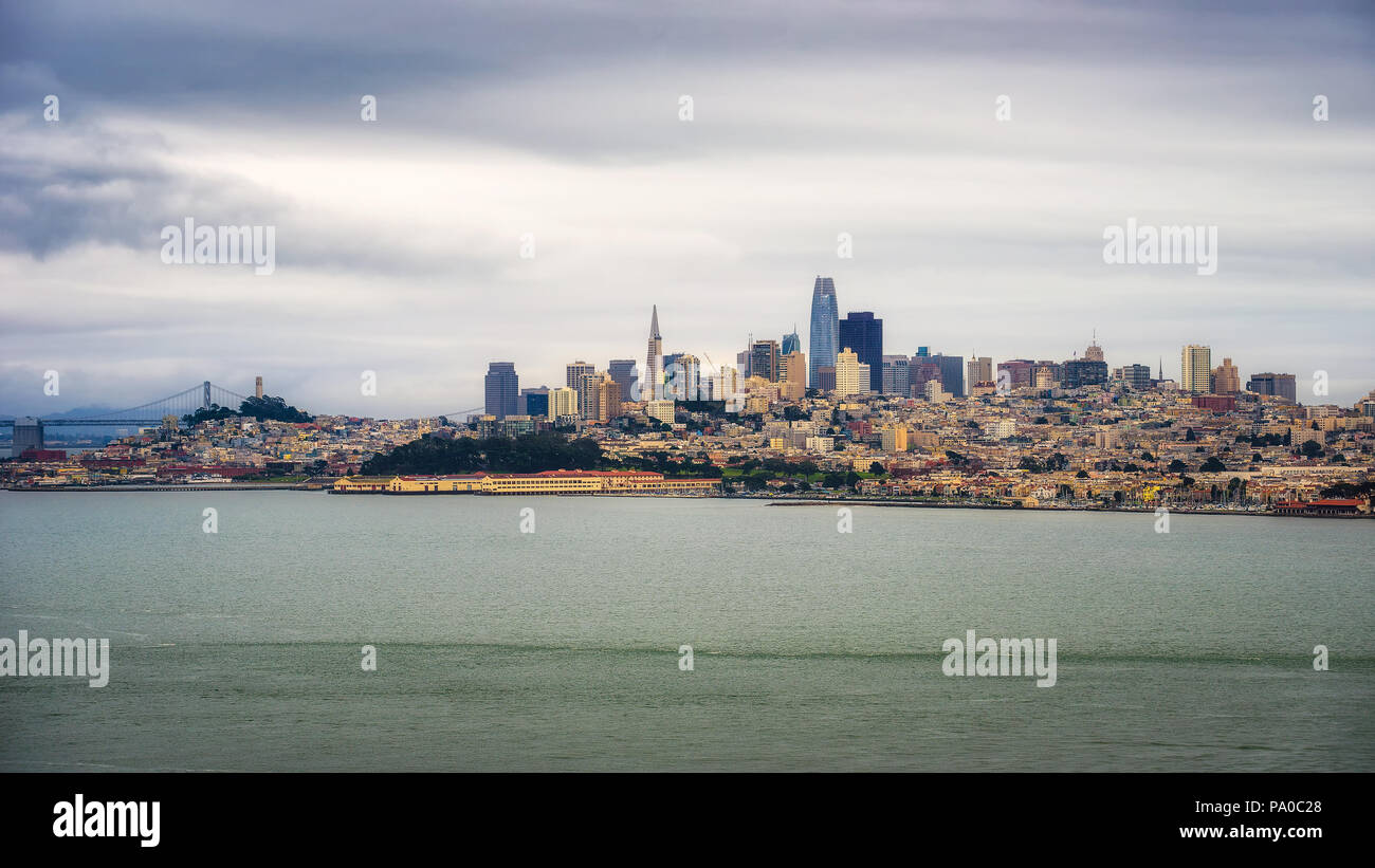 Skyline di San Francisco panorama Foto Stock