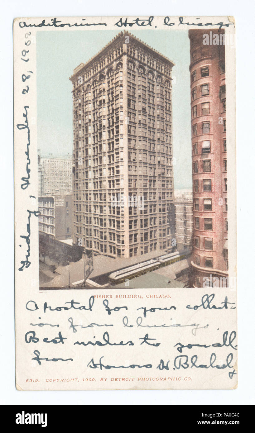 653 Fisher Building, Chicago, malato (NYPL b12647398-62064) Foto Stock