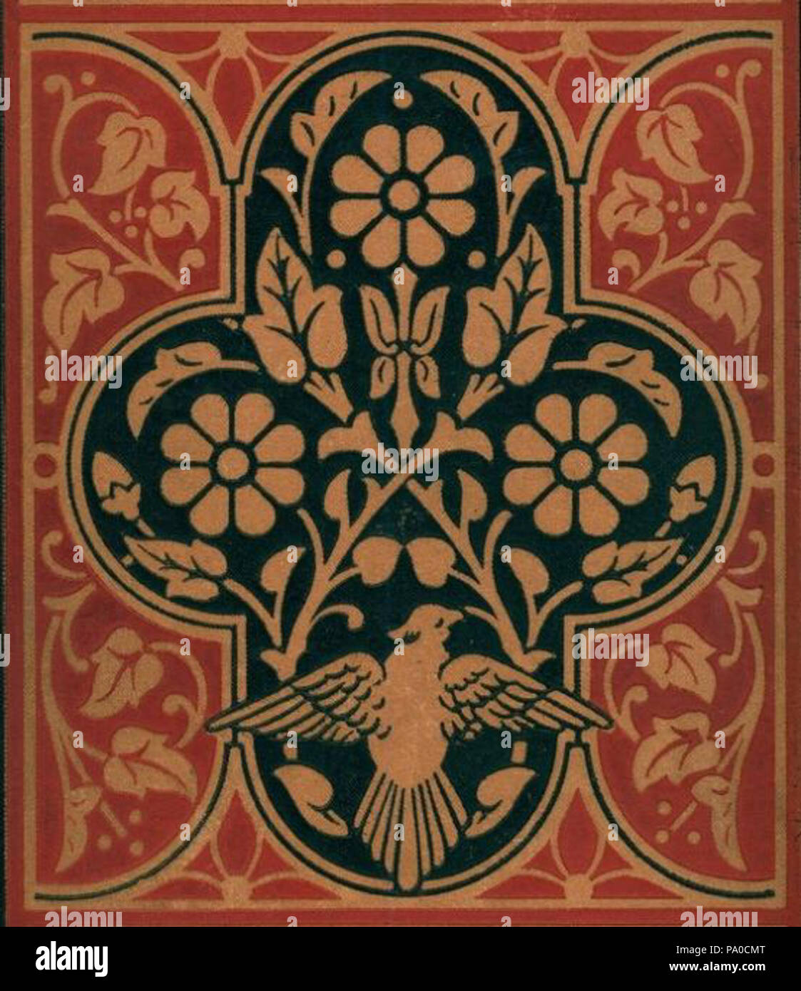 658 di fiori ed uccelli Copertina Foto Stock