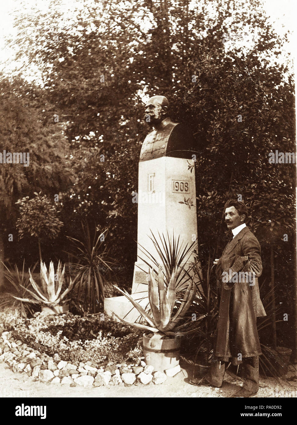 671 Franz Joseph I d'Austria il ruolo, busto, scultura Fortepan 75340 Foto Stock