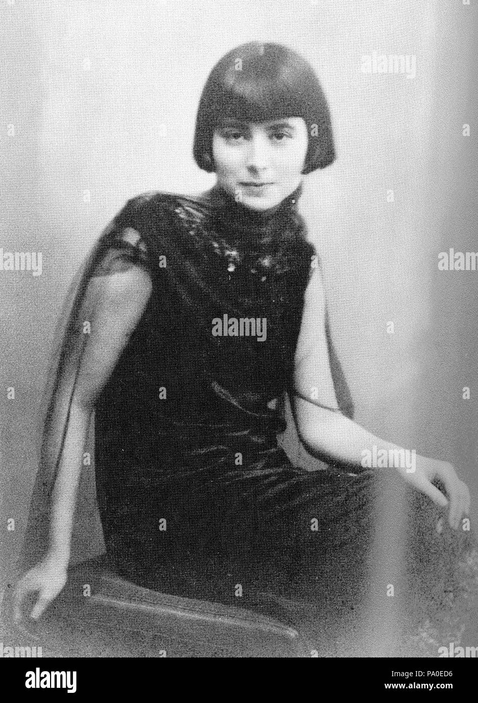 . Inglese: Friederike (Friedl) Roth nee Reichler, la moglie di un scrittore austriaco Joseph Roth sposata con lui in 1922, circa 1920. Svilupparono schizofrenia nel 1928, è stata istituzionalizzata in 1930 e sono stati eutanizzati dai nazisti nel 1940. circa 1920 676 Friederike (Friedl) Roth nee Reichler, circa 1920 Foto Stock