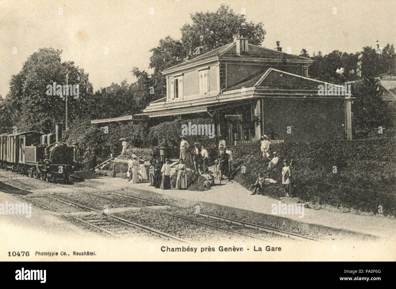 688 Gare de Pregny-Chambésy autrefois (1) Foto Stock