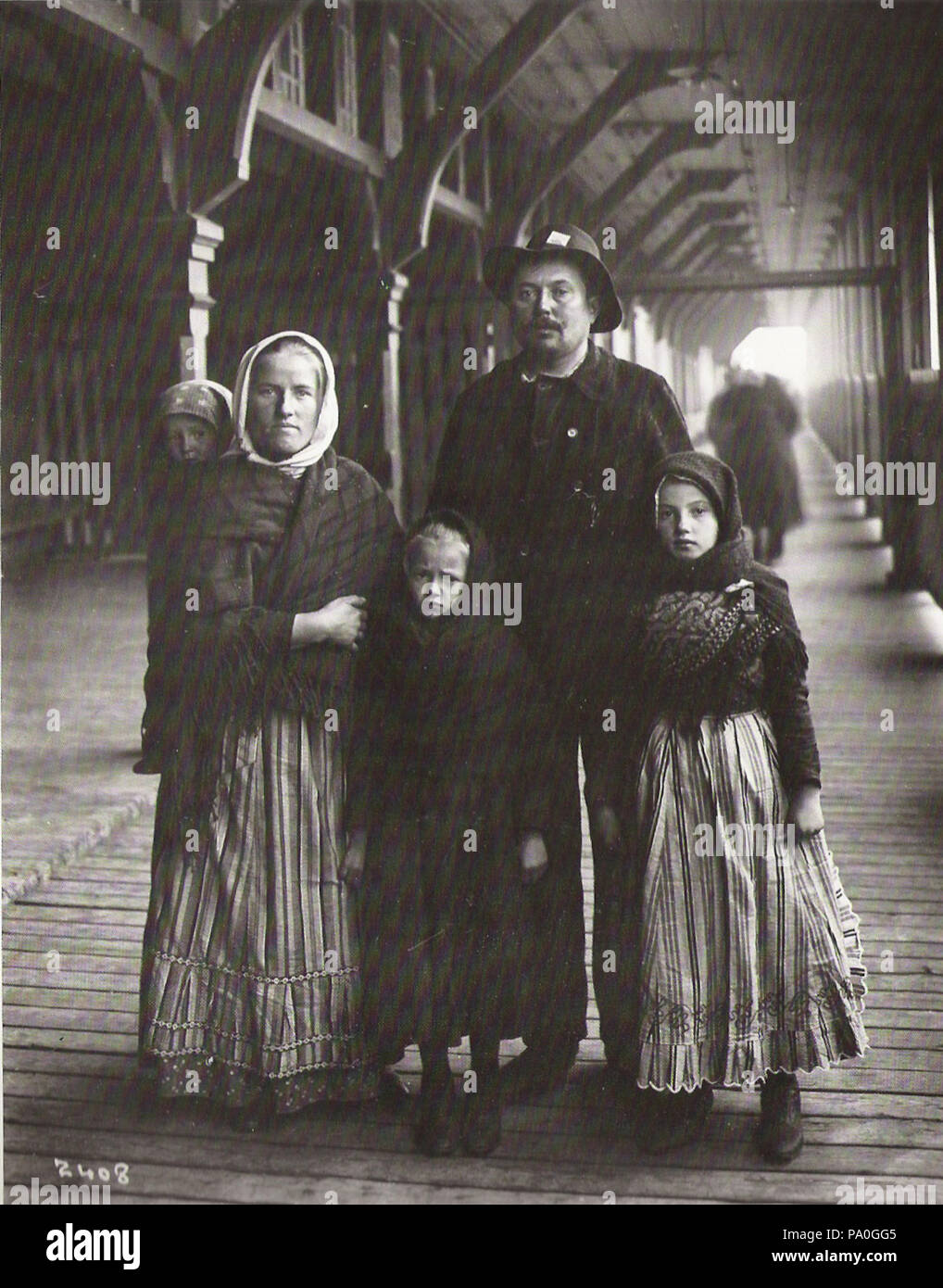 708 immigrati tedeschi, Québec, Canada, 1911 Foto Stock