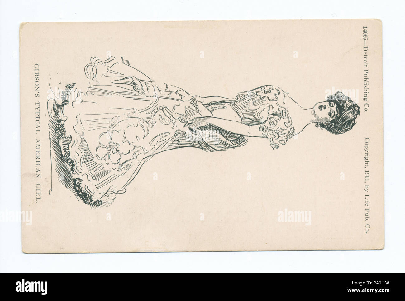 711 Gibson Girl, vita cartoni animati (NYPL b12647398-70388) Foto Stock