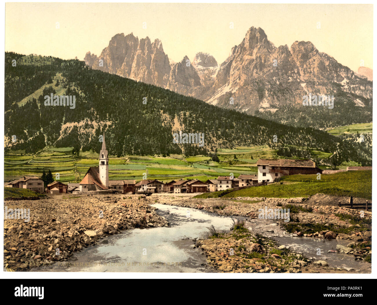 641 Fassathal (cioè, Fassatal), San Nicolo e Catinaccio, Tirolo, Austro-Hungary-LCCN2002711021 Foto Stock