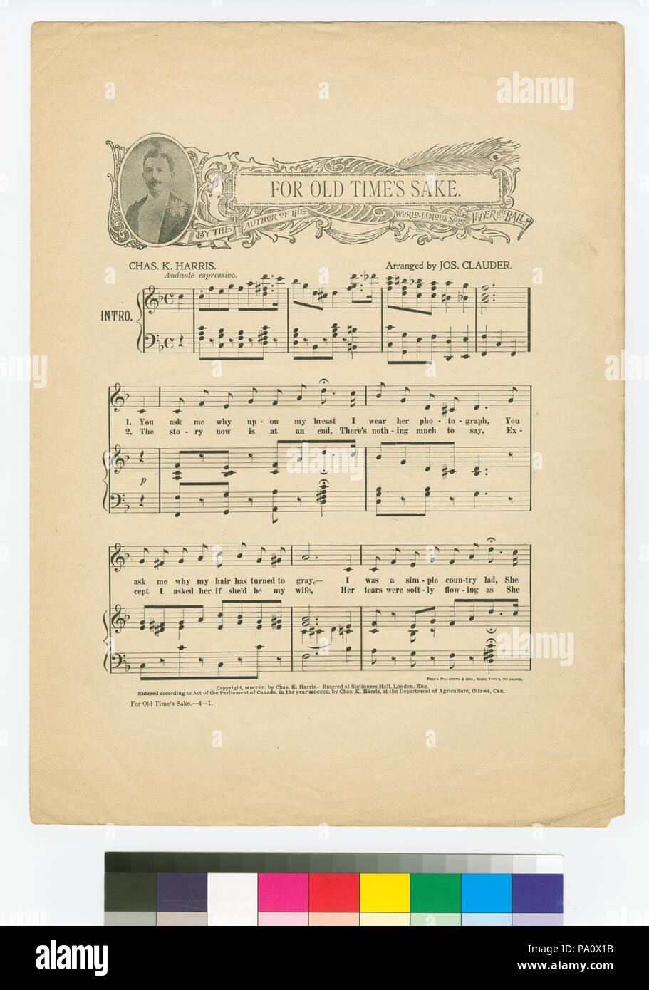 661 per il vecchio tempo dell'amore (NYPL ADE-609393-1822939) Foto Stock