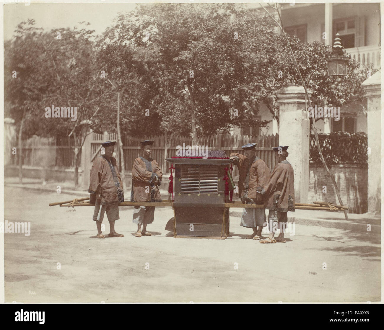 665 Quattro vettori con il carrello dal barone von Stillfried Foto Stock