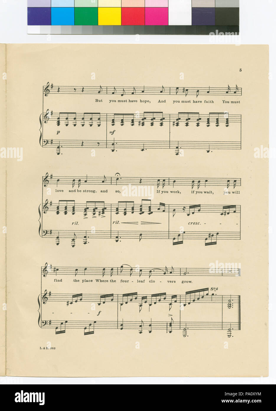 665 Quattro Leaf Clover (NYPL ADE-464459-1808746) Foto Stock