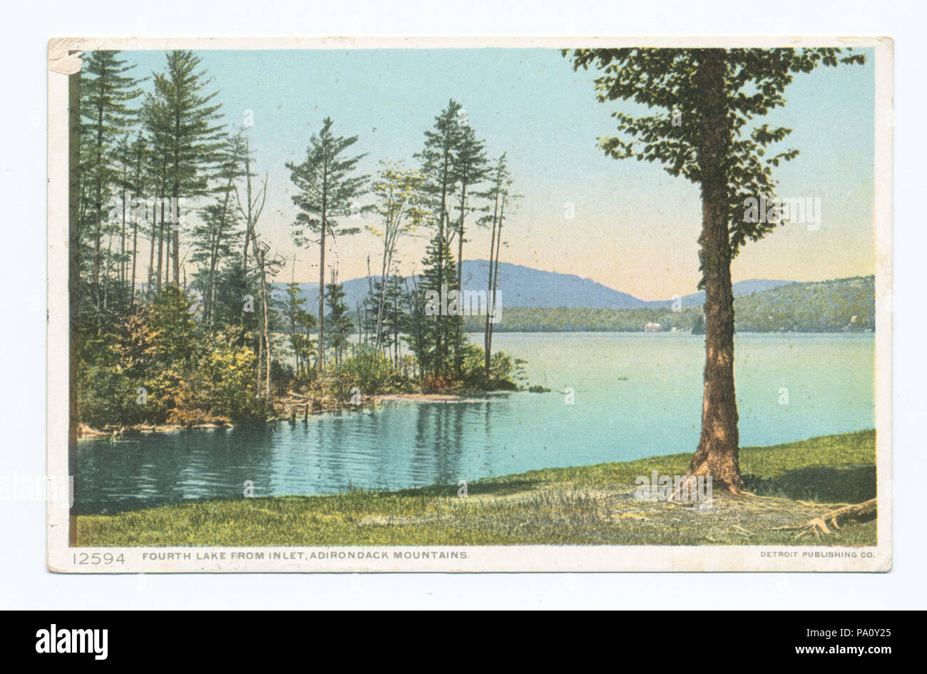 666 quarto lago da ingresso, Montagne Adirondack, N.Y (NYPL b12647398-69964) Foto Stock