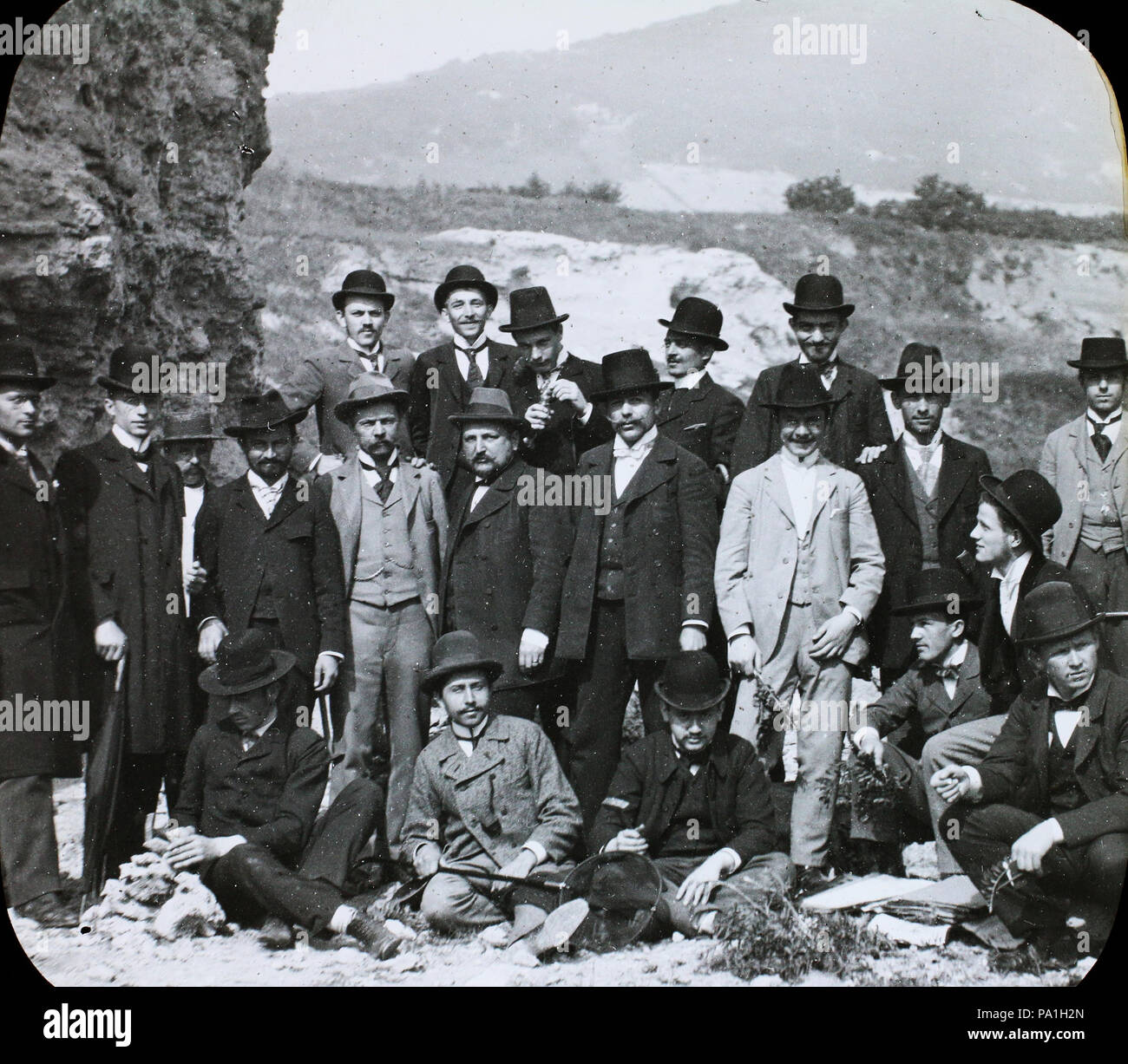 703 geologo Fortepan 95009 Foto Stock