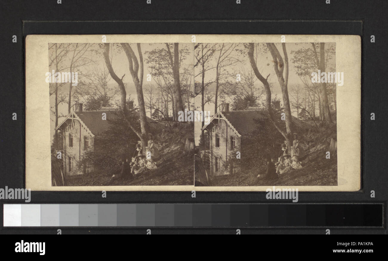352 Country House nei sobborghi di New York (NYPL B11708057-G91F202 047F) Foto Stock