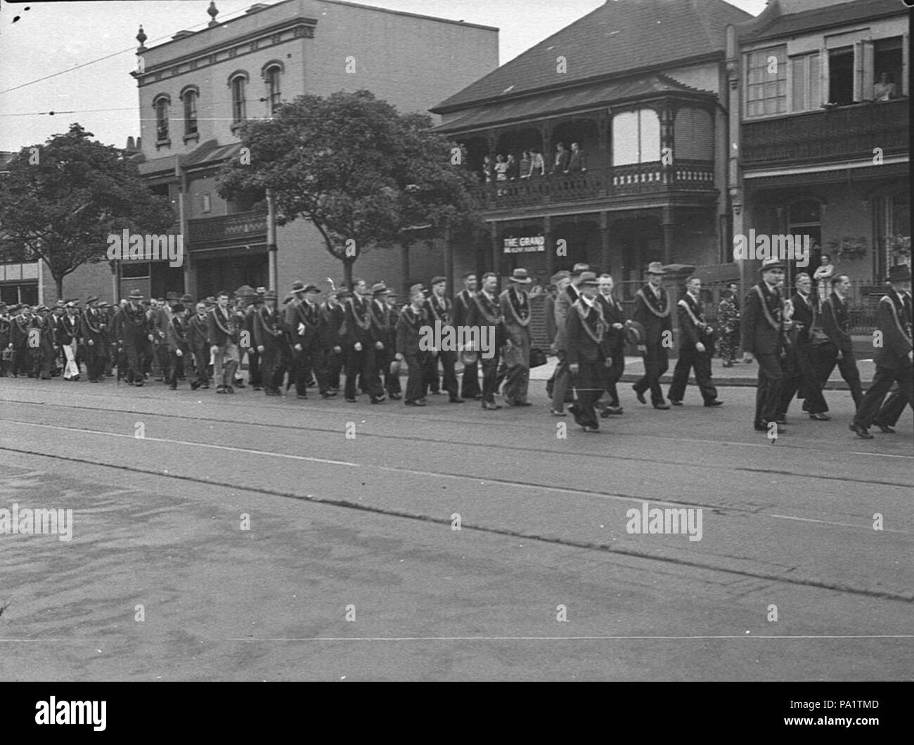 248 SLNSW 24622 il giorno di San Patrizio pageant Foto Stock