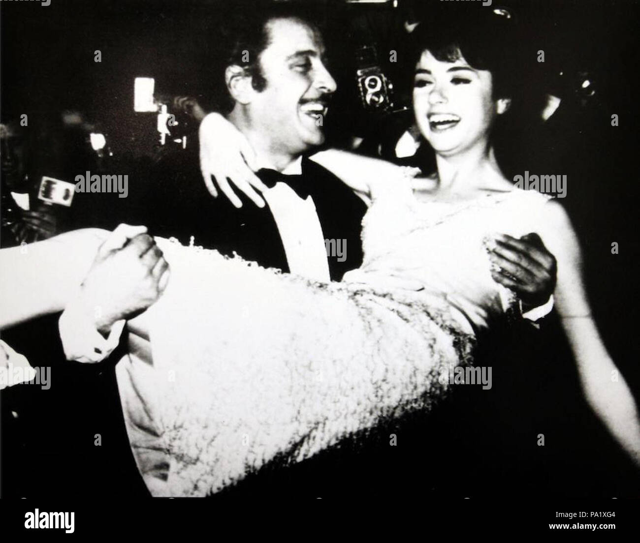 227 Festival di Sanremo 1966 - Domenico Modugno e GIGLIOLA CINQUETTI Foto Stock