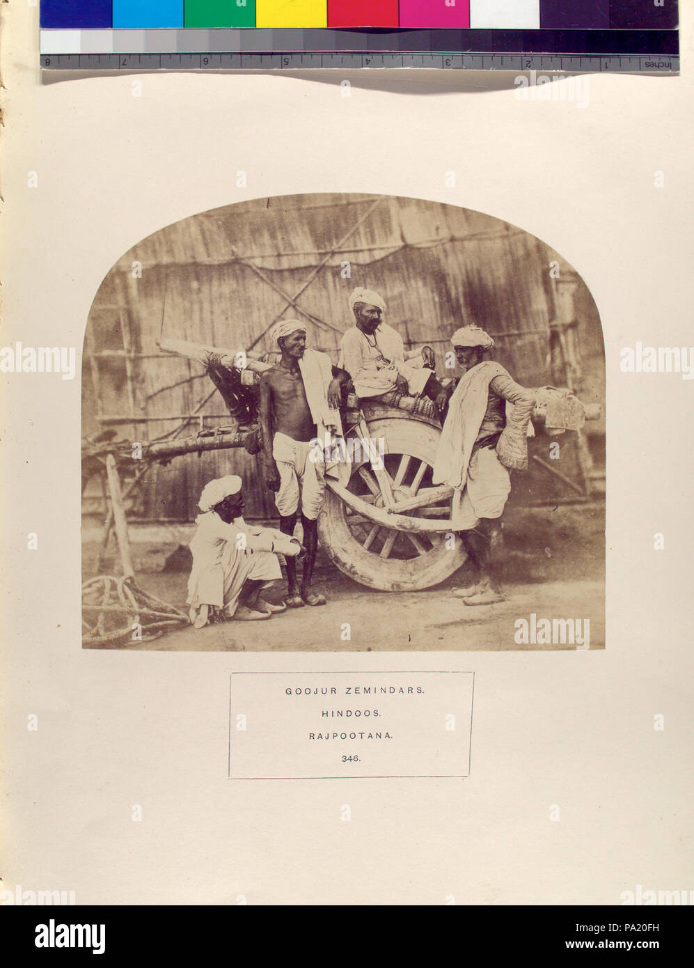 718 Goojur zemindars, Hindoos, Rajpootana (NYPL b13409080-1125595) Foto Stock
