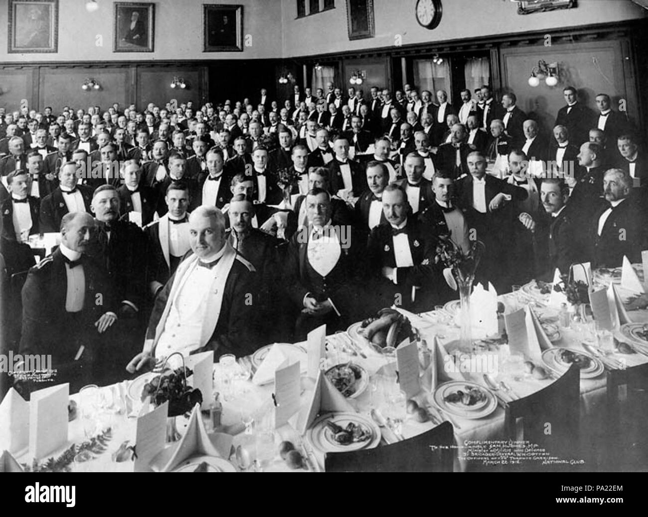 343 cena omaggio all' onorevole Sam Hughes Foto Stock