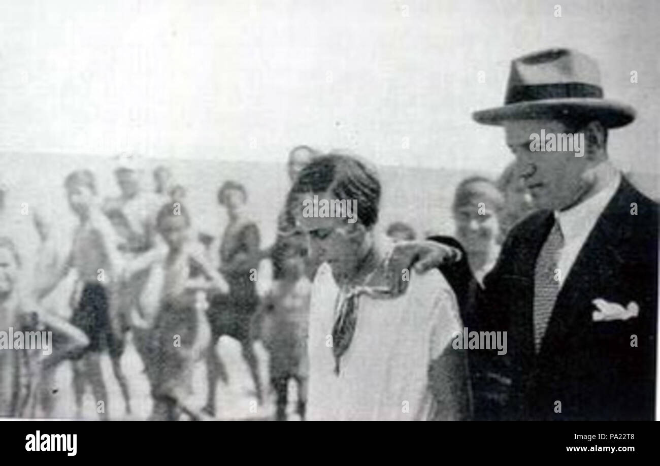 31 Benito e Edda Mussolini, Cattolica 1925 Foto Stock