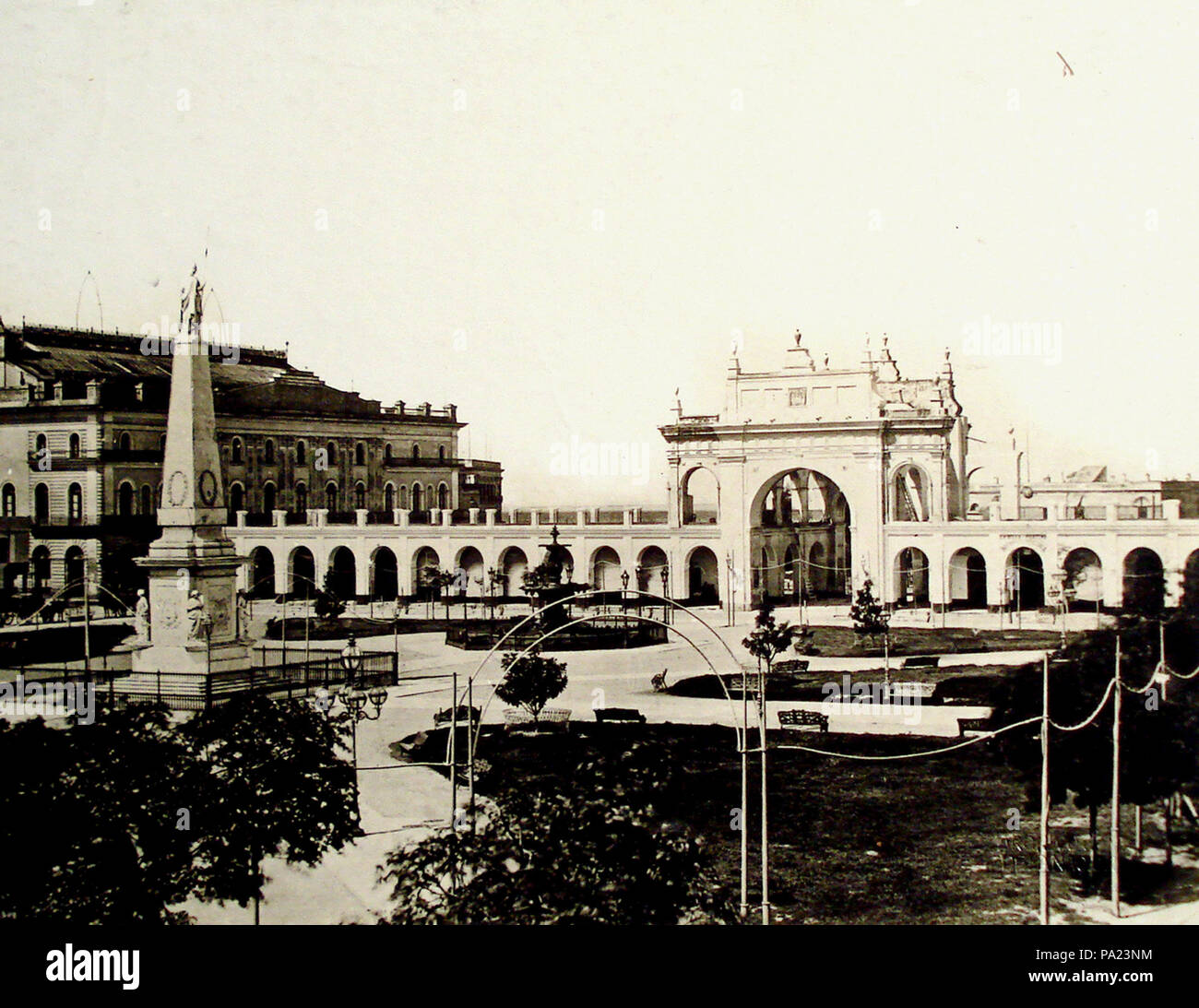 255 Buenos Aires - Recova, Plaza de la Victoria y Teatro Colón, Foto Stock