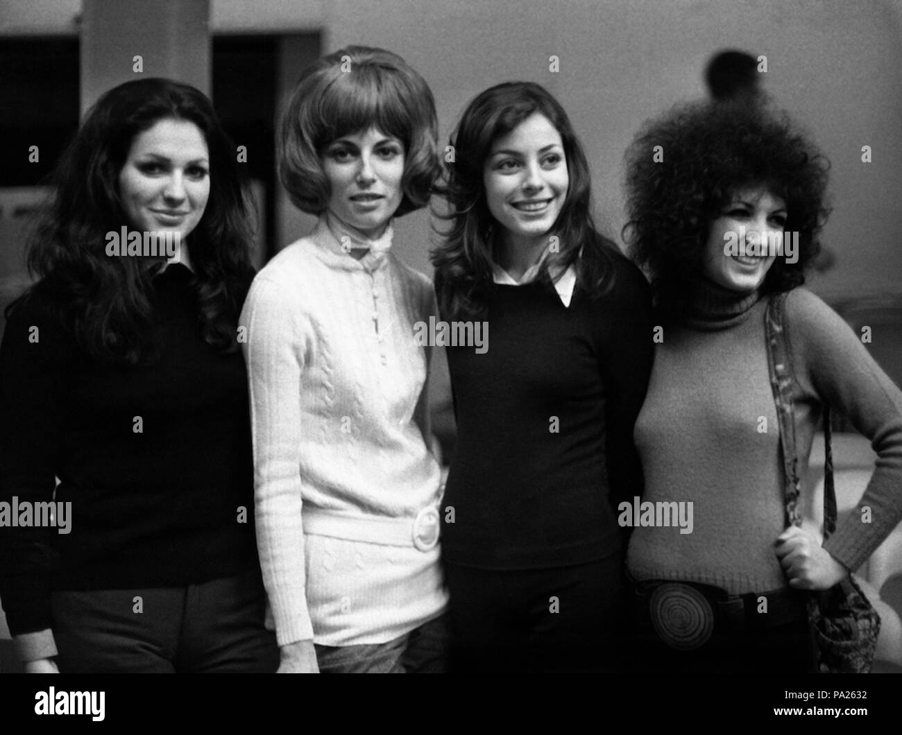 227 Sanremo 1972 Marisa Sacchetto, Angelica, Alice, Marcella Foto Stock