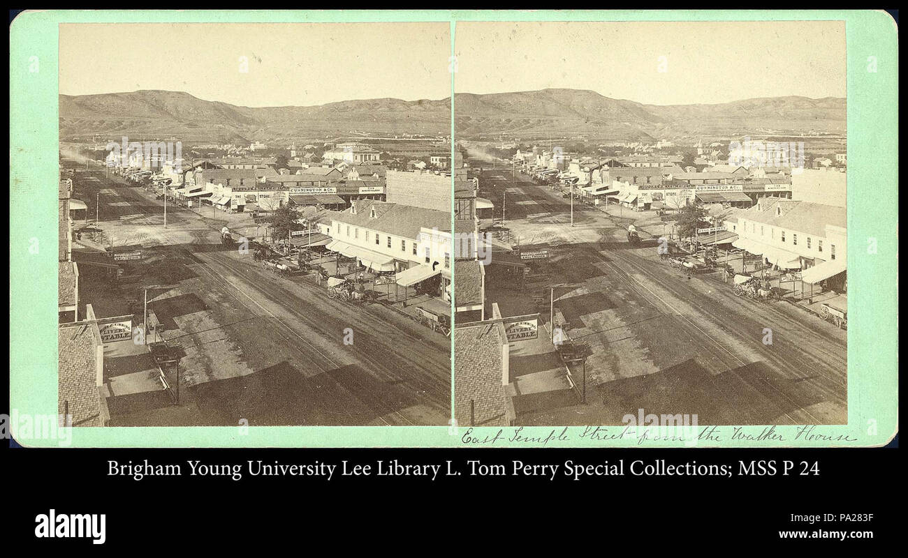 599 East Temple Street - dal Walker House. Foto Stock