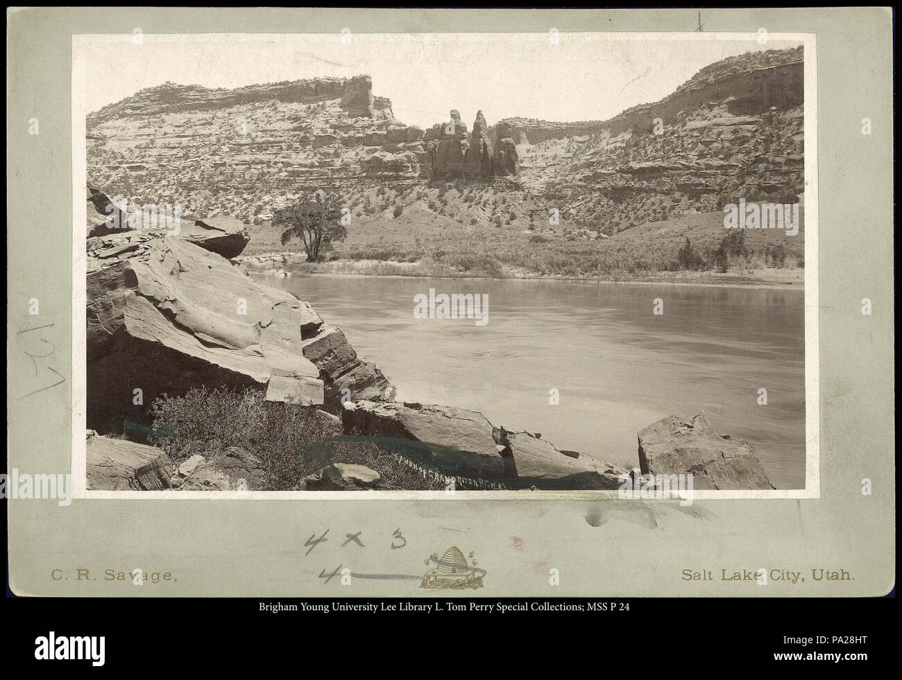 277 Canon (canyon) del gran fiume R.G.W.Ry. (Rio Grande Western Railway) Foto Stock