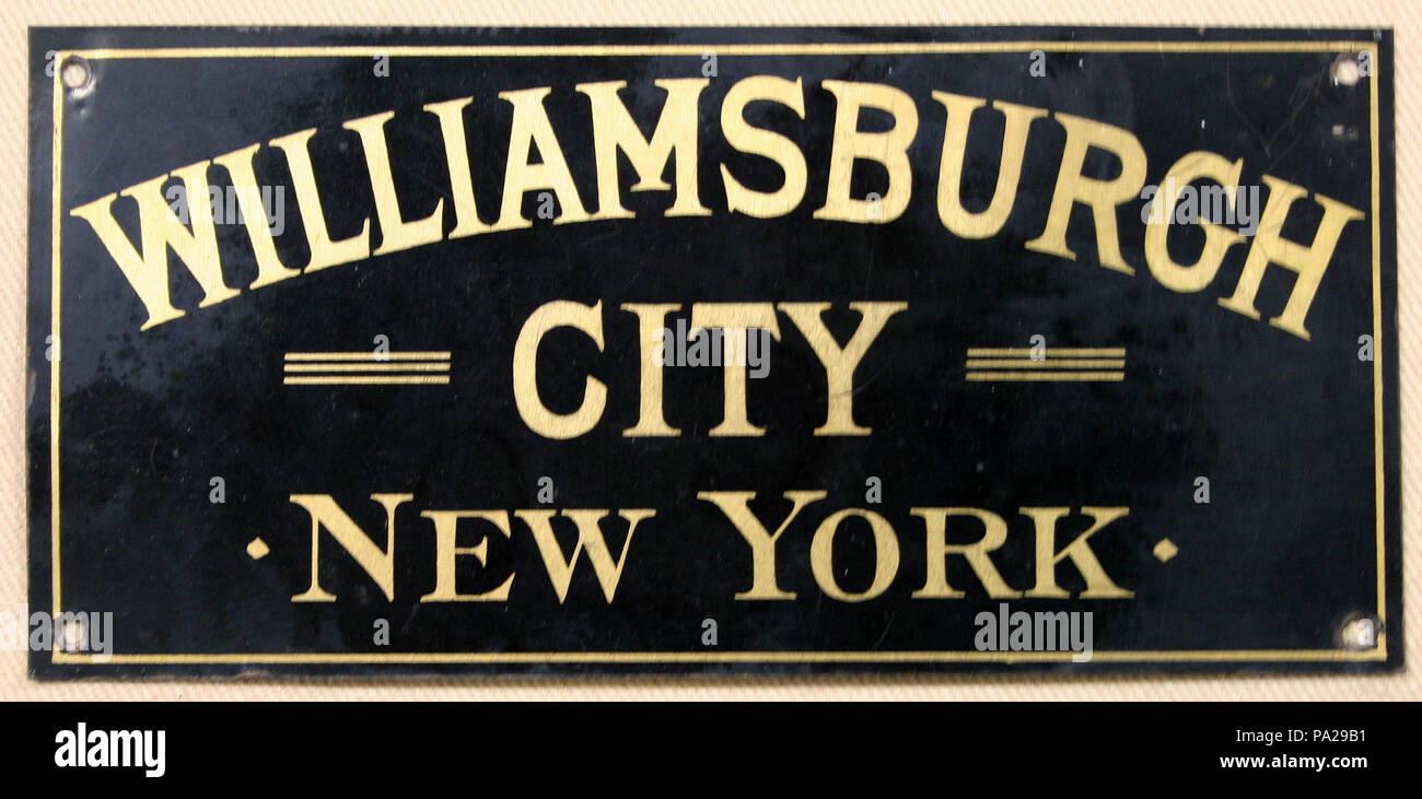 649 Fire mark per il Williamsburgh City Fire Insurance Company a Brooklyn, New York Foto Stock