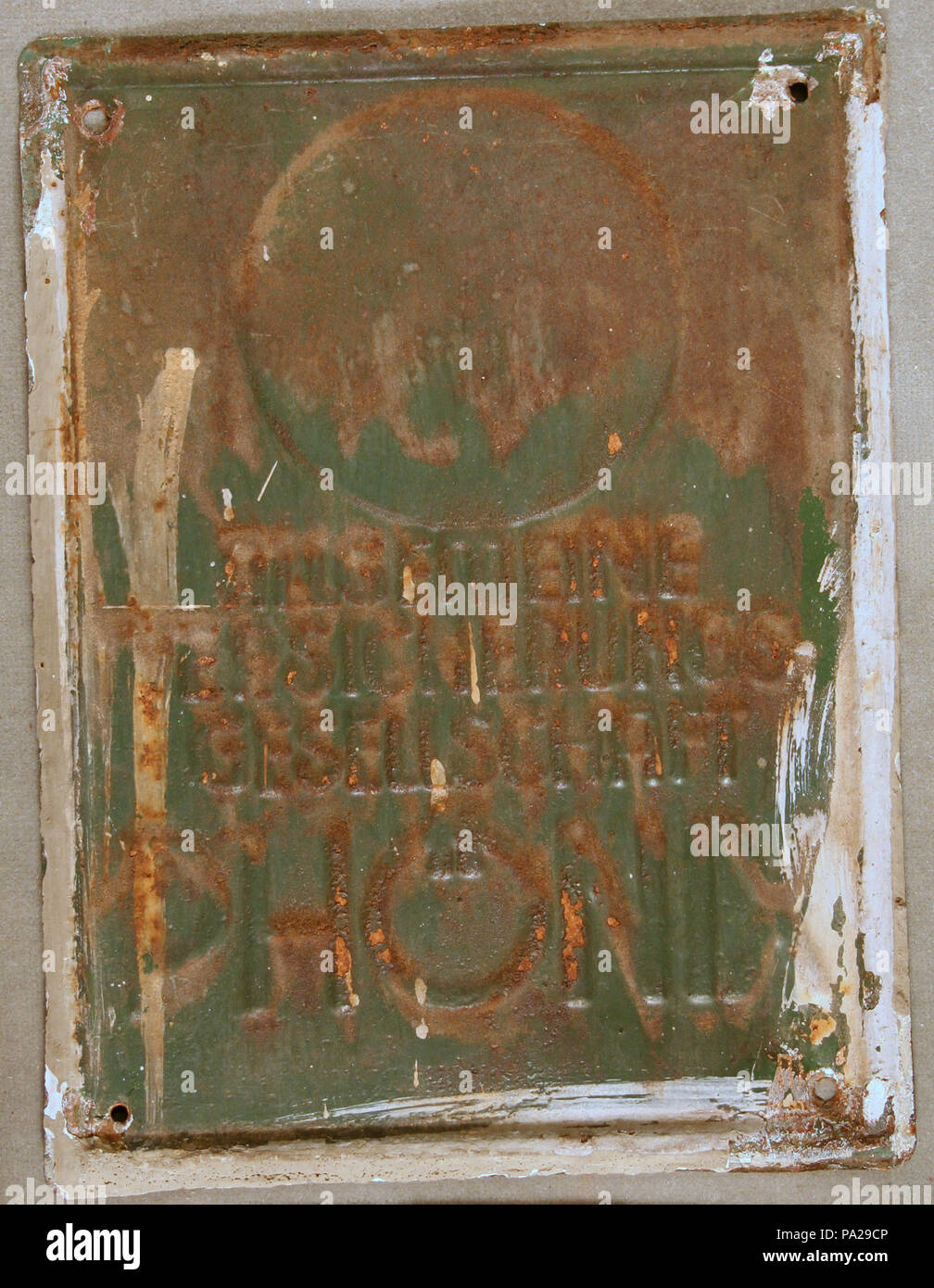 648 Fire Mark per la Allgemeine Versicherungs Gesellschaft i Phonix a Vienna, in Austria Foto Stock