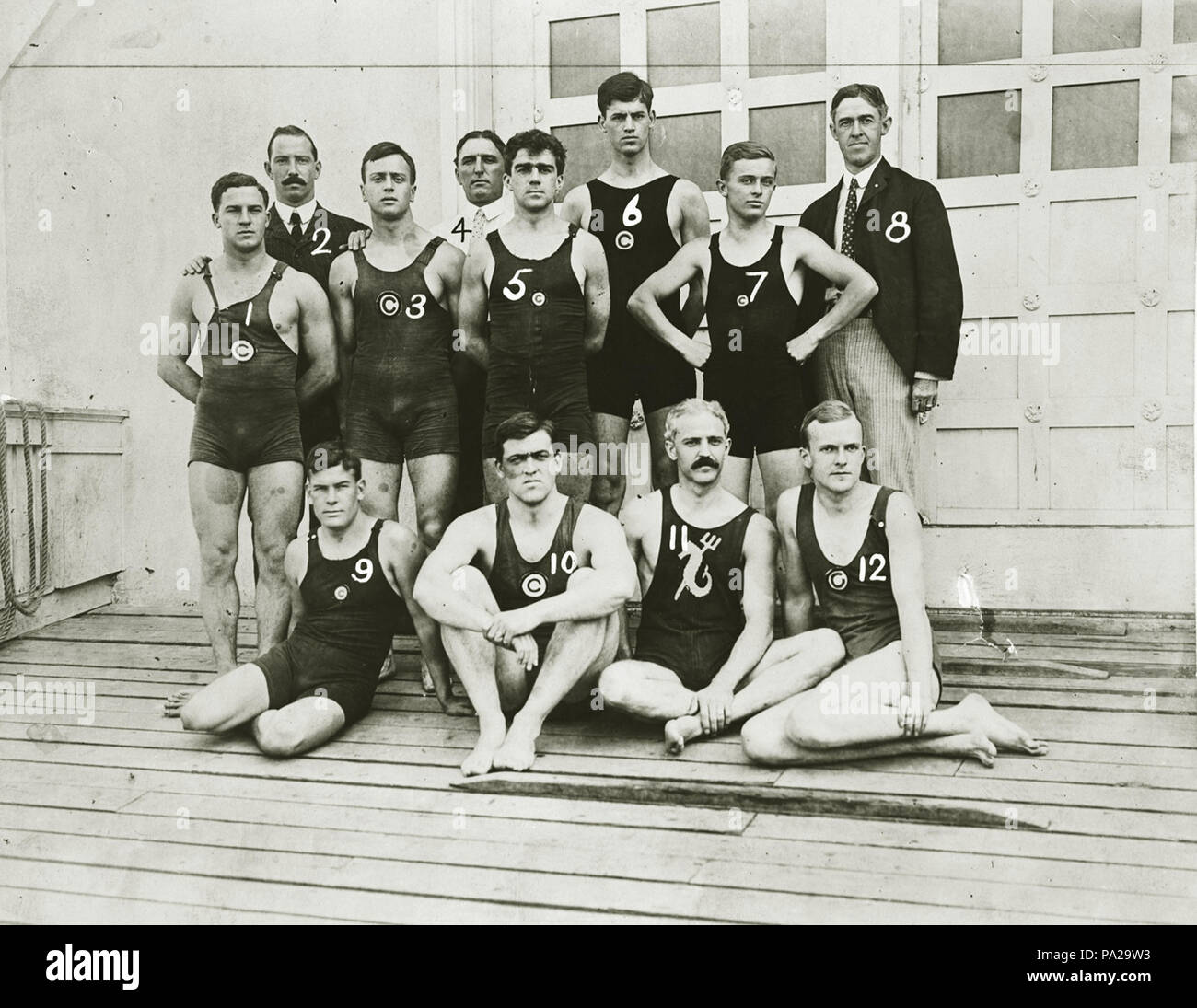 304 Chicago Athletic Club di nuoto team al 1904 Olimpiadi Foto Stock