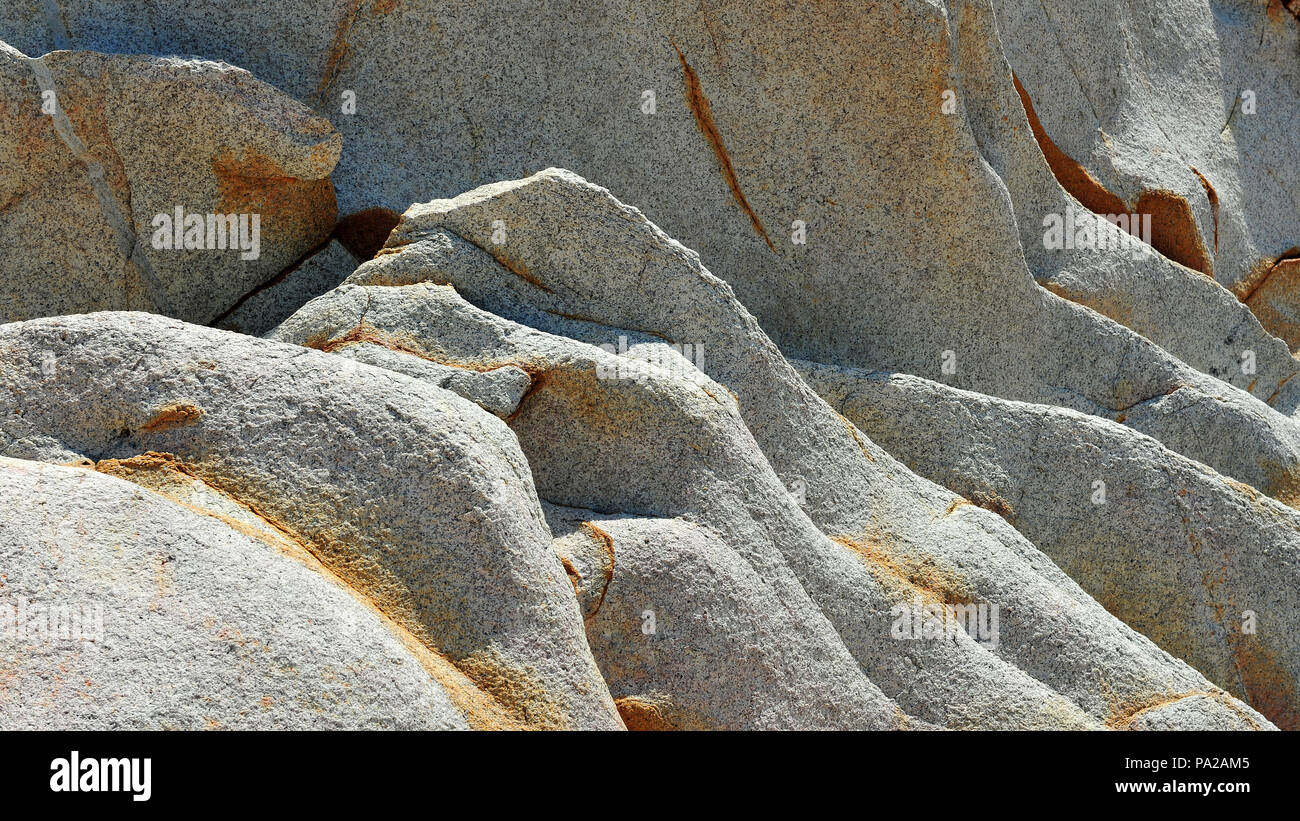 Le rocce sul Ke Ga beach, Binh Thuan, Vietnam. Foto Stock