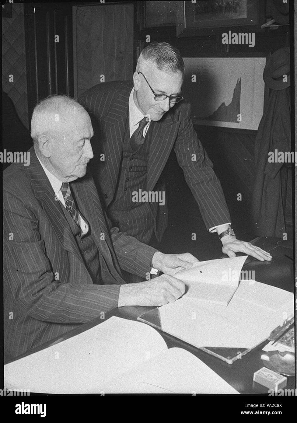 256 31498 SLNSW Signor CG Schroder presidente Hunter Distretto Scheda di acqua Foto Stock