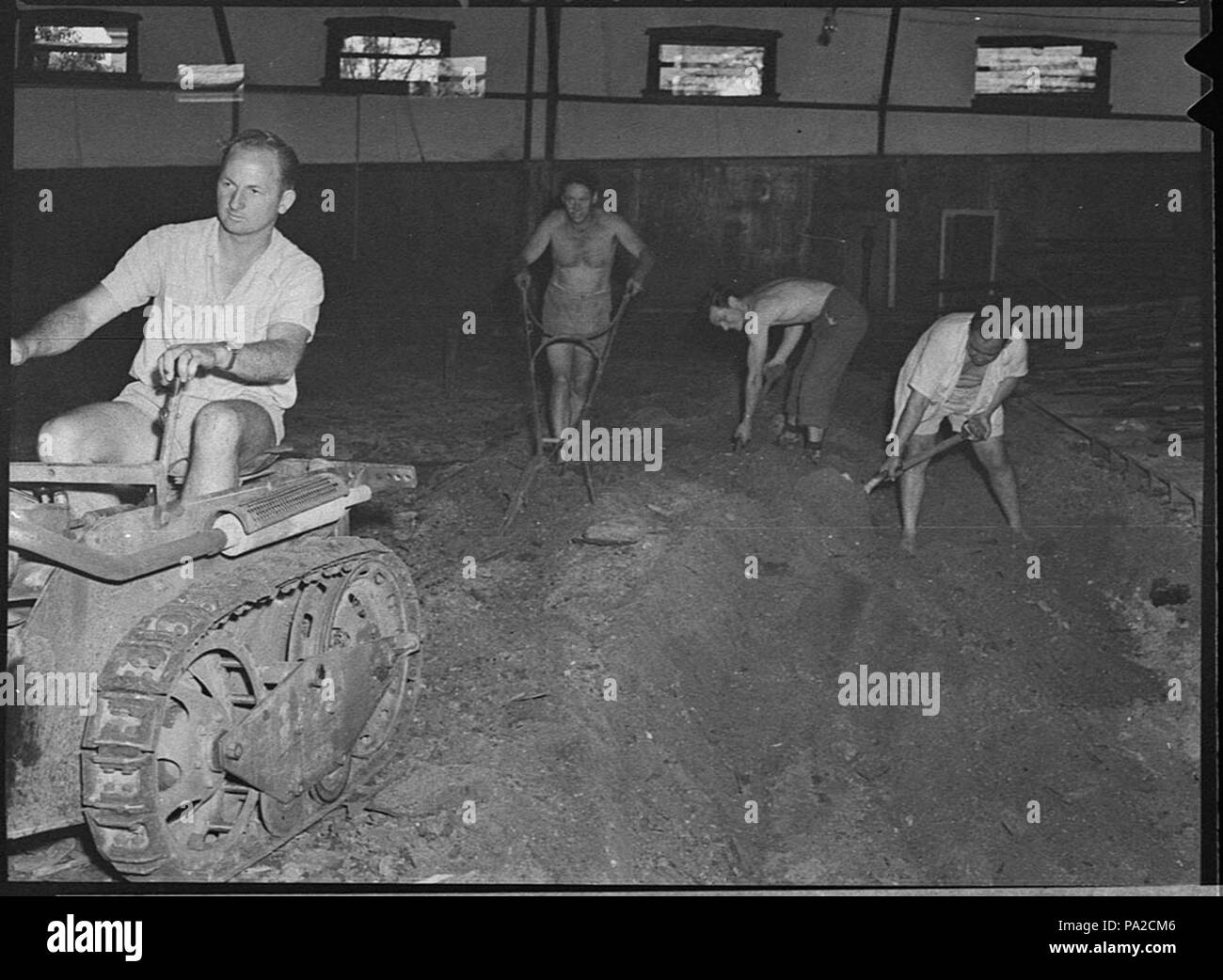 258 33198 SLNSW lavorare su Roxy Theatre Hamilton Foto Stock