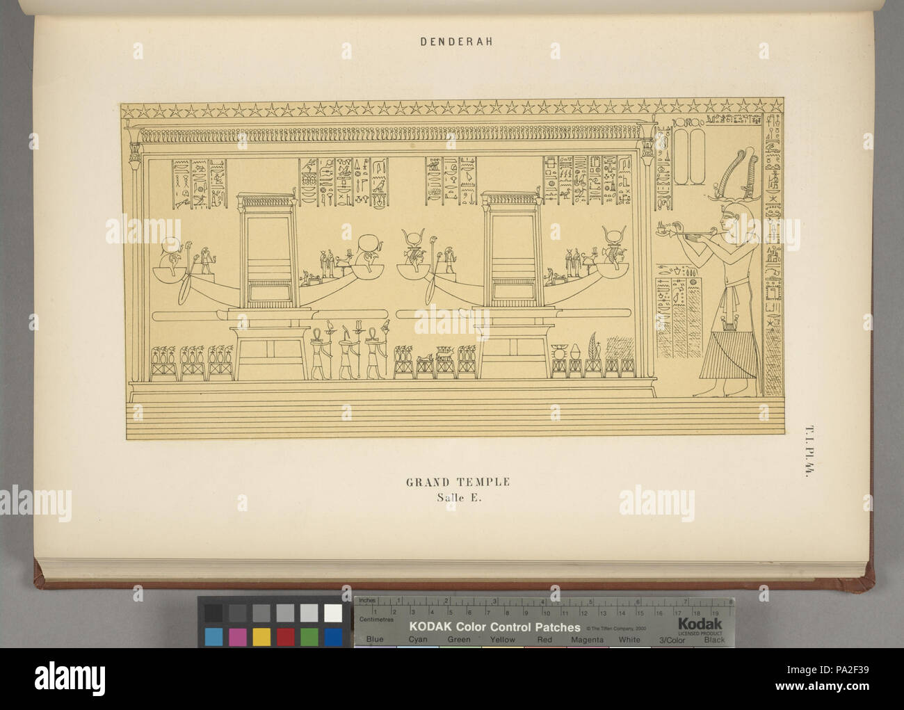 384 Denderah. Grande tempio. Salle E (NYPL b16461786-1547892) Foto Stock