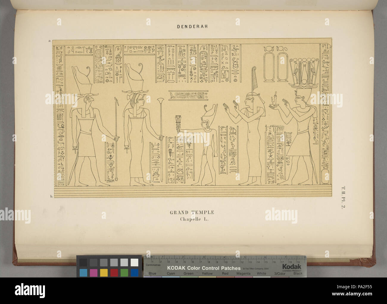 382 Denderah. Grande tempio. Chapelle L (NYPL b16461786-1547931) Foto Stock