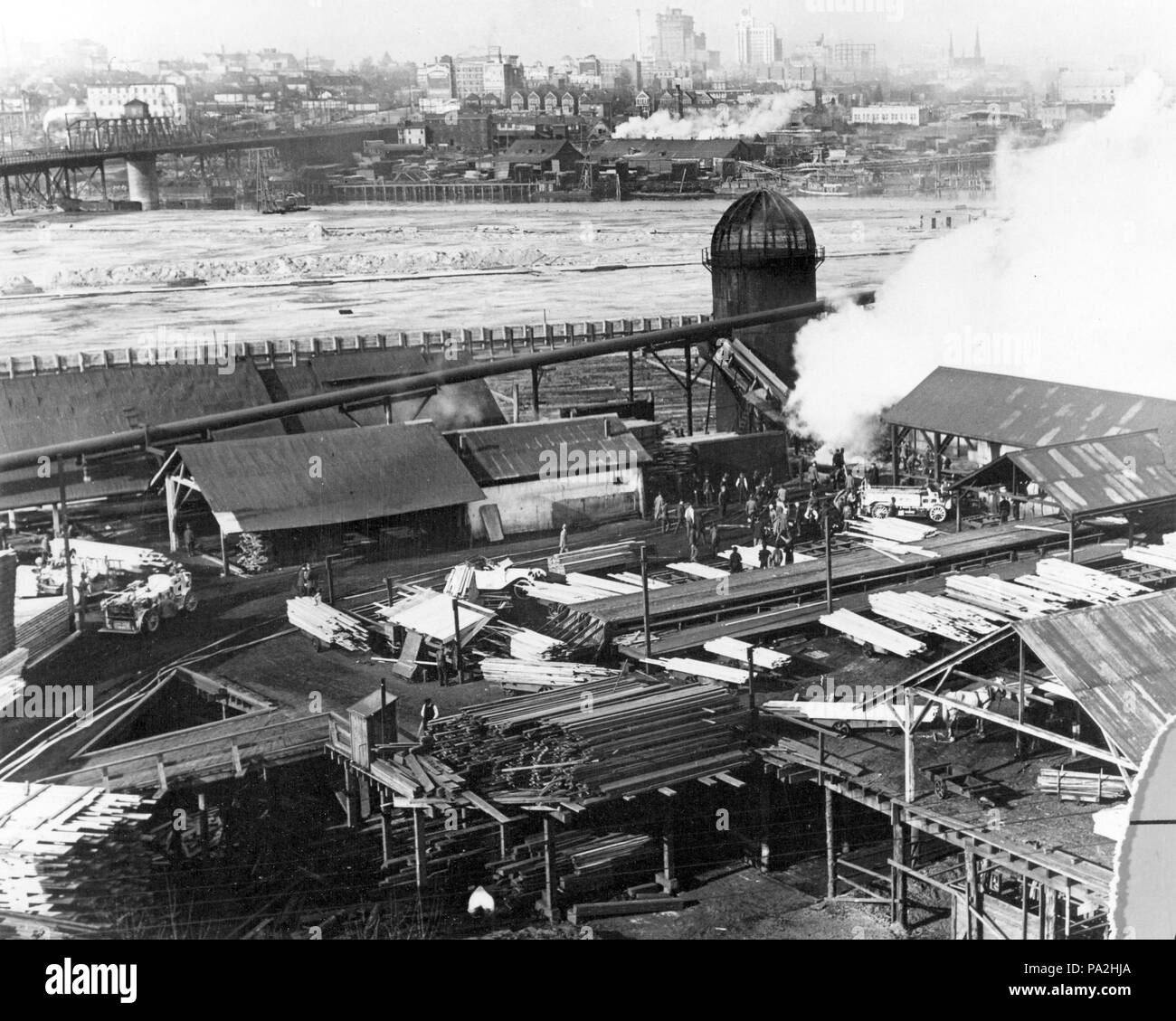 229 segheria a Granville Island Vancouver 1917 Foto Stock