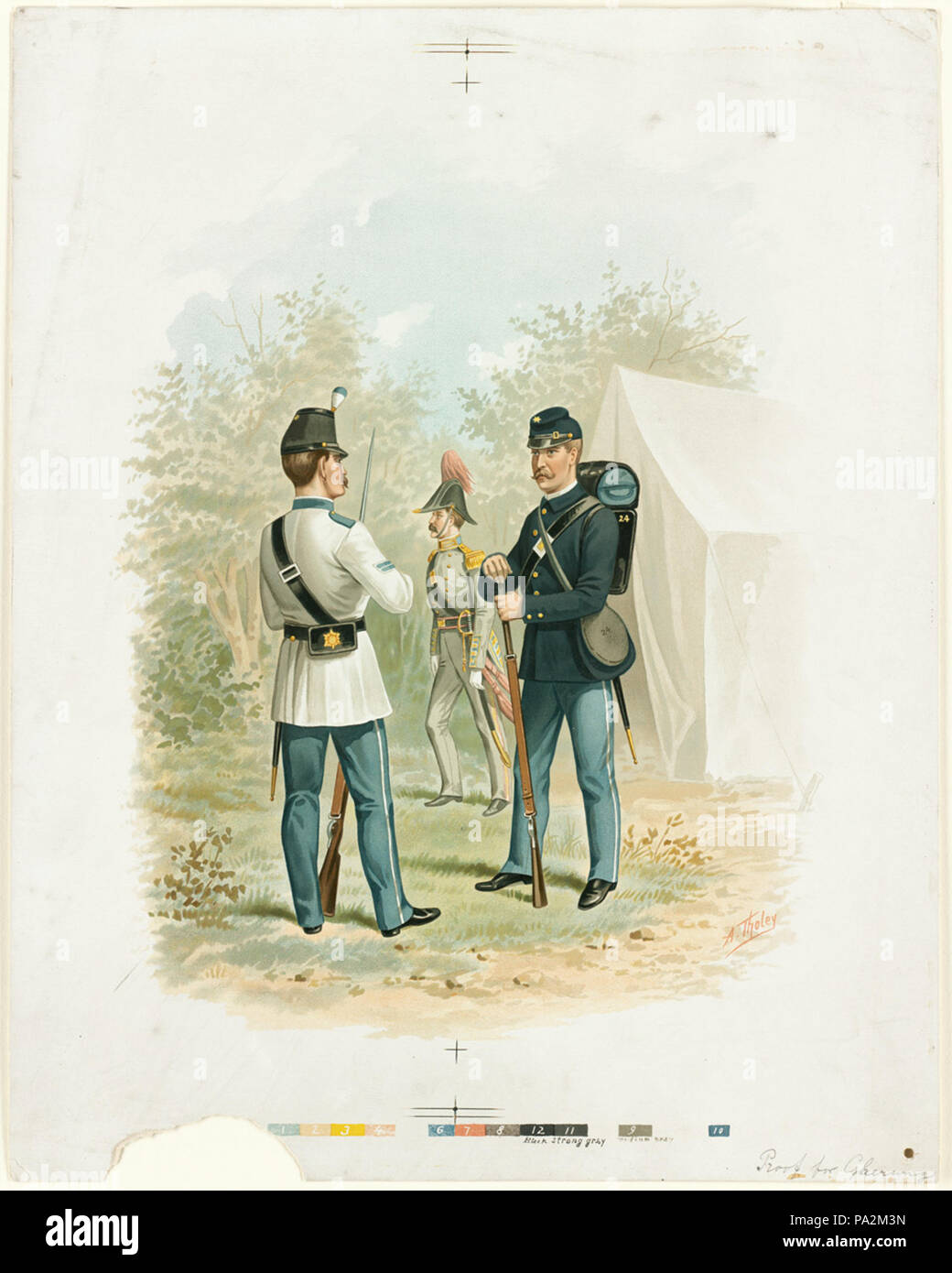 40 1a dei corpi di cadetti 1741-1894 (Boston Public Library) Foto Stock