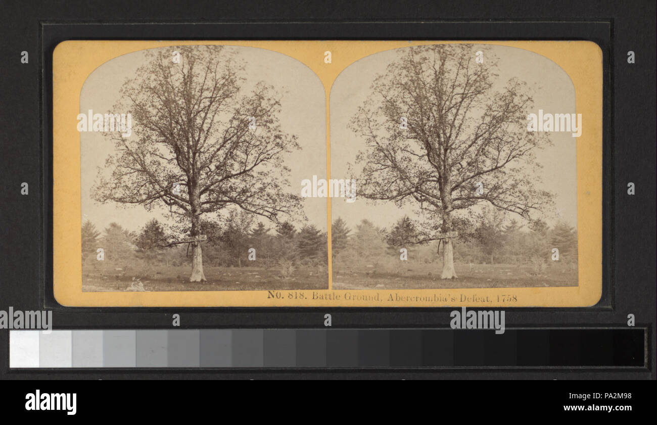 189 Il campo di battaglia. Abercrombia la sconfitta, 1758 (NYPL B11708219-G91F094 037 F) Foto Stock
