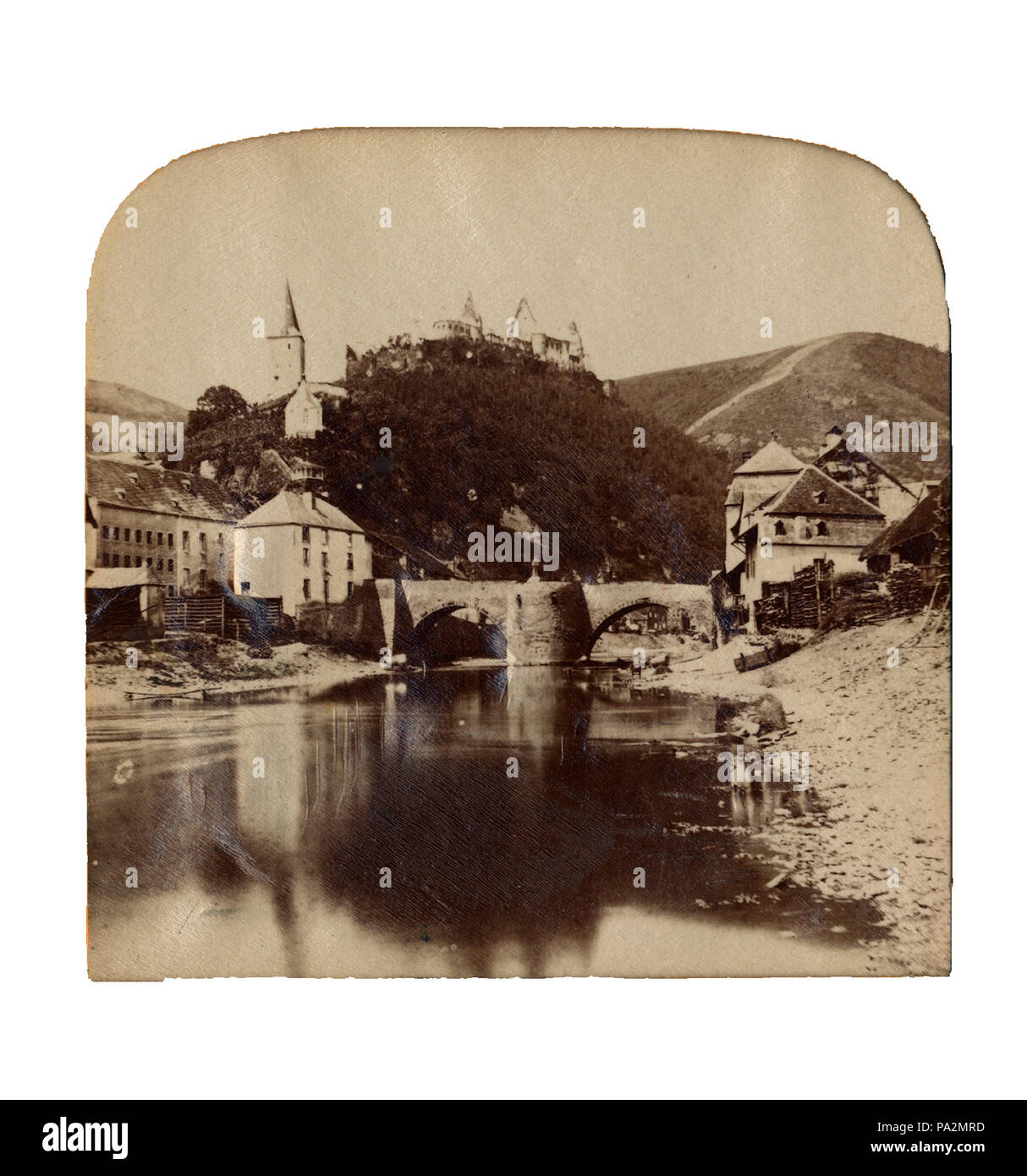 7 'Vianden (Lussemburgo)", TEKA0112601 (ritagliate)-101 Foto Stock