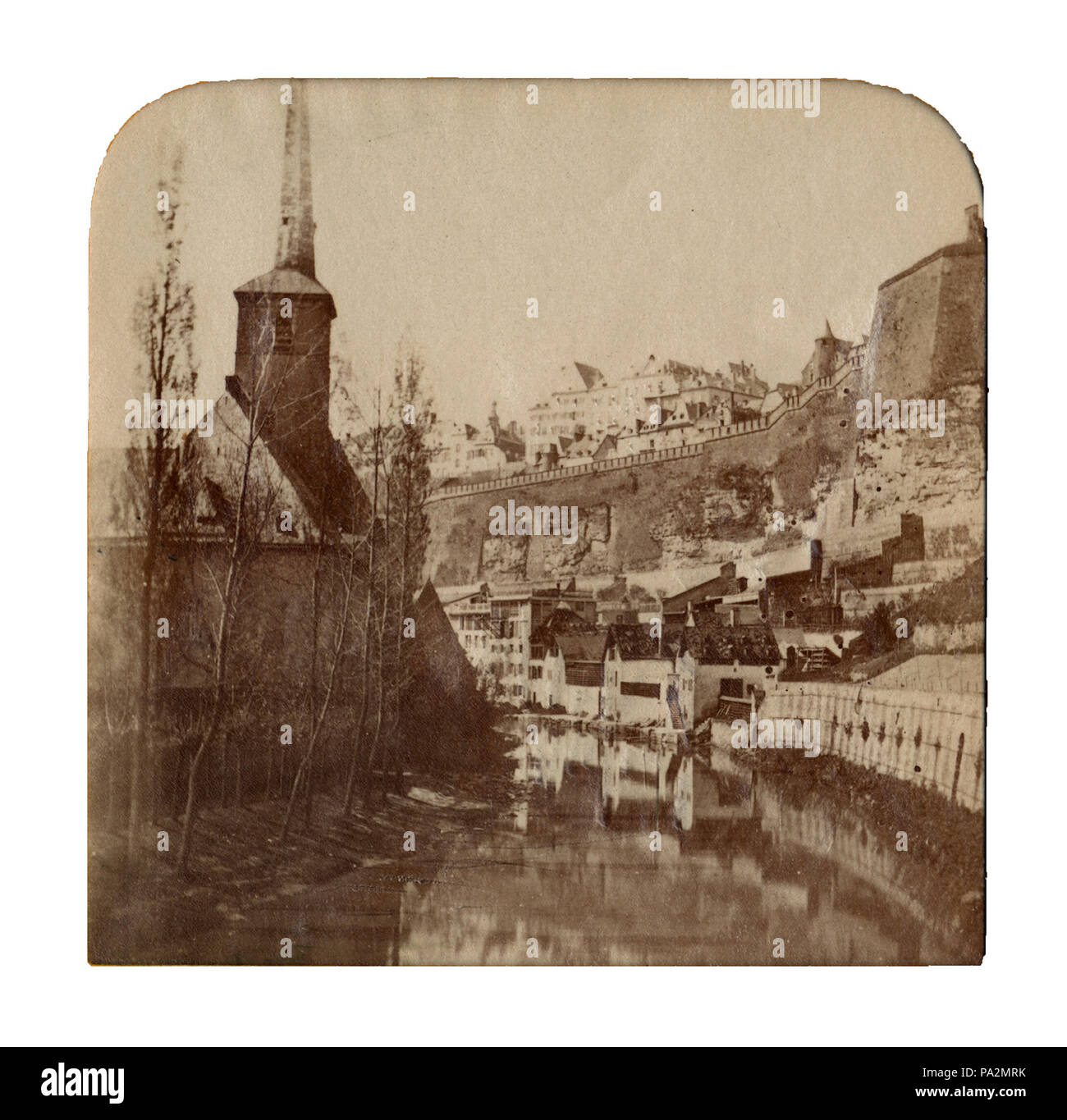 7 'Le canal à Lussemburgo", TEKA0112602 (ritagliate)-101 Foto Stock