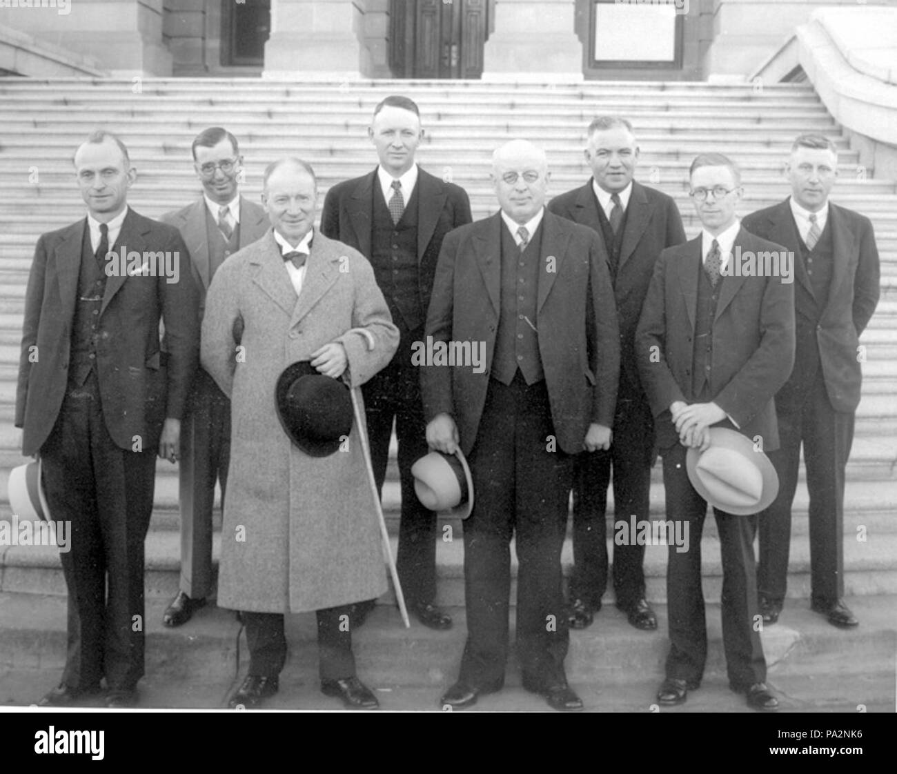 331 William Abrehart e il suo gabinetto Foto Stock